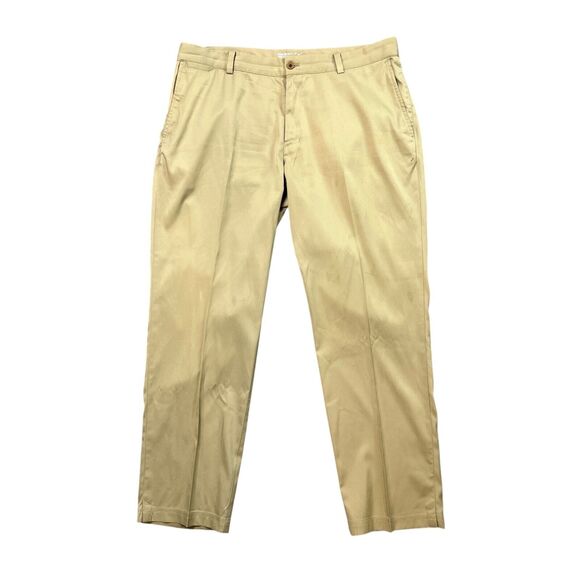 Nike Golf Pants Mens 38 Beige Tour Performance Dri Fit Stretch Chino Lightweight - Picture 1 of 14